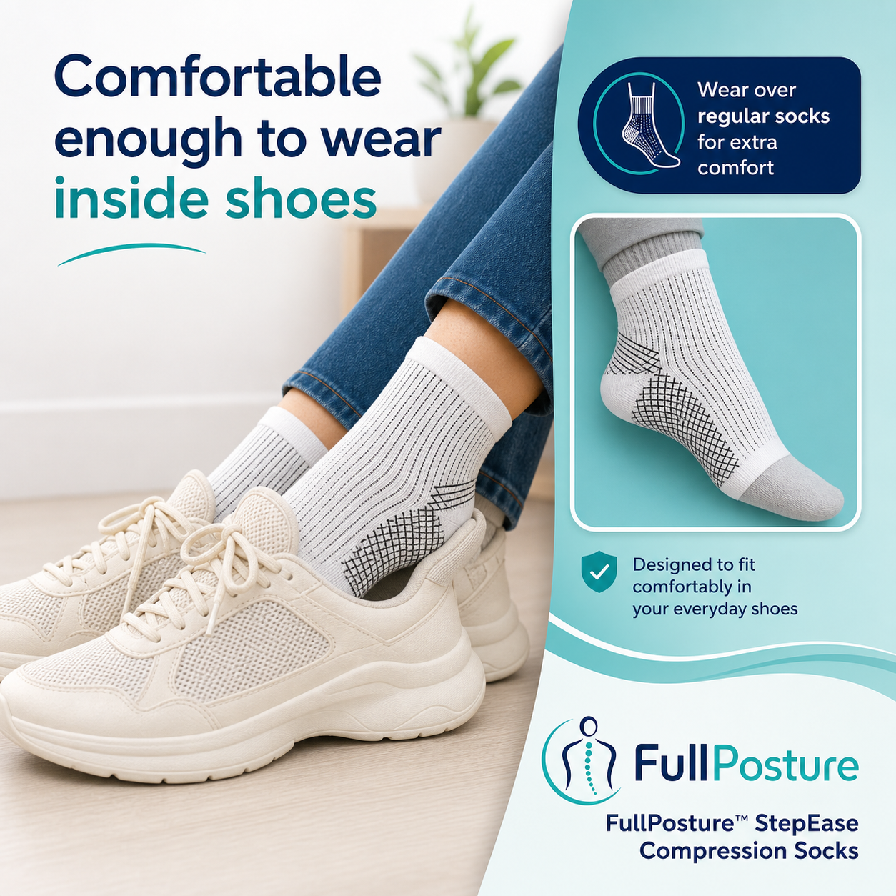 FullPosture™ StepEase Compression Socks